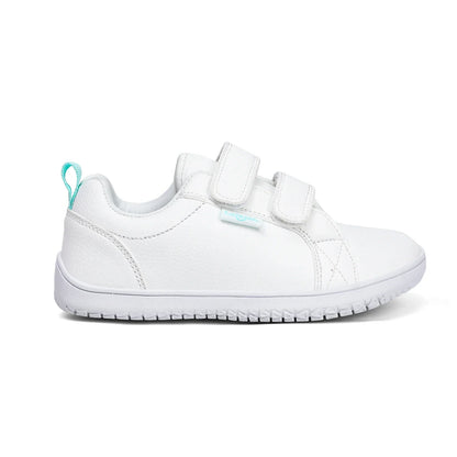 Kids Barefoot Shoes Boys Girls Wide Toe Minimalist Fashion Sneakers Lightweight Hook Loop Artificial Leather Walking Flats