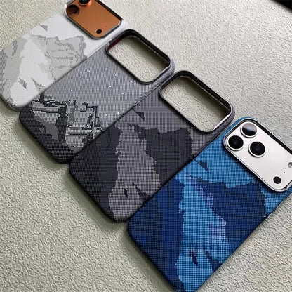 River Mountains Magnetic Phone Case for iPhone 15 16 17 Pro Max Magnets Charging Back Cover Camera Lens Protection Shell Coques