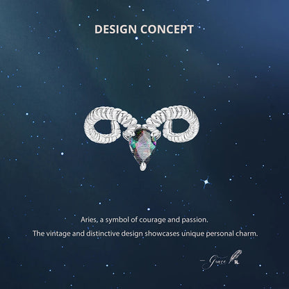 925 Sterling Silver Colorful 12 Zodiac Open Ring For Women , Rainbow Zircon Crystal Stackable Rings Girl Family Gift