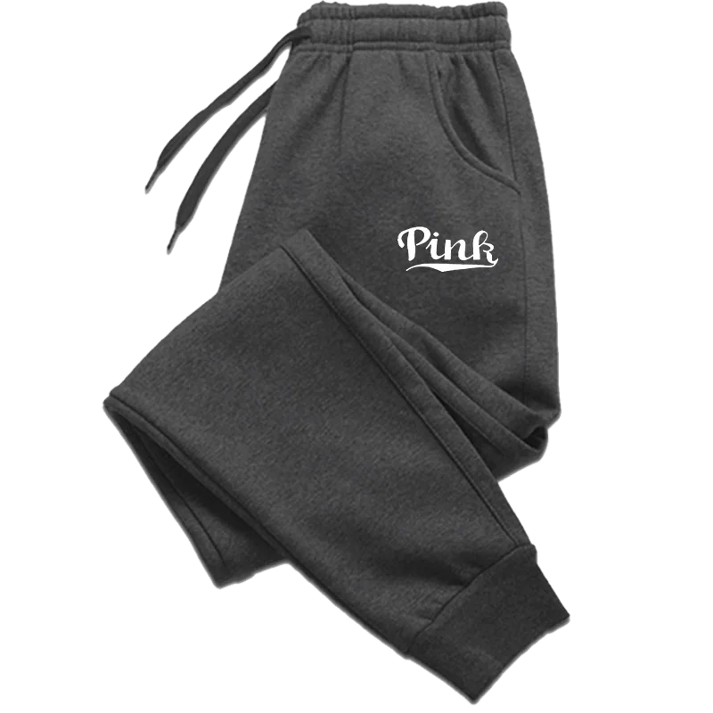 Pink Print Pants Women's Sports Pants