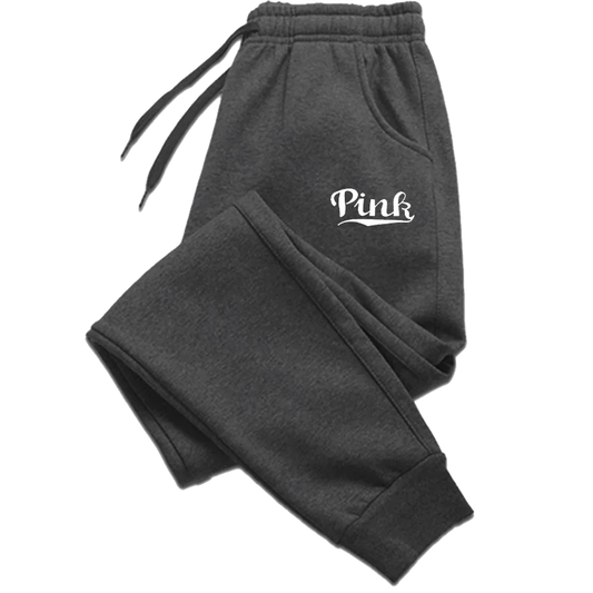 Pink Print Pants Women's Sports Pants