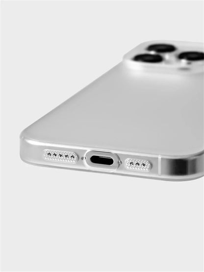 0.7 MM Ultra Thin Sand Blasting Frosted Matte Hard PC Case For iPhone 17 16 Pro Max 15 14 Plus 13 12 Simple Transparent HD Cover