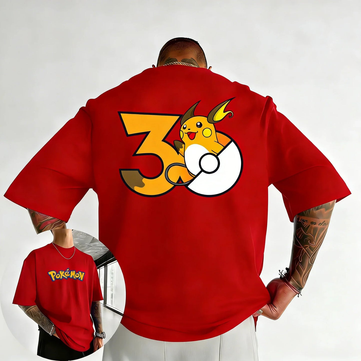 Printed T-shirt Summer New Men's and Women's Loose Casual Hip Hop Trendy Short Sleeve Top