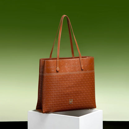 Fashionable Classic Retro Solid Color Women's Bag Large Capacity PVC Material Women's New Single Shoulder Handbag