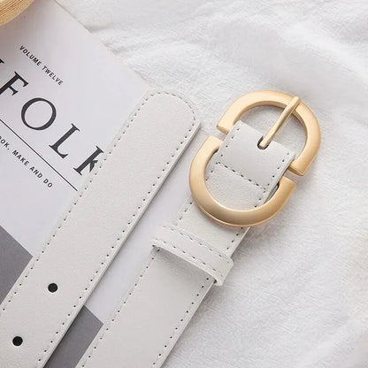 1pcs Women's Belt Simple Fashionable Needle Buckle Belt Casual Versatile Korean PU Leather Belt With Pants Jeans Belt Lady Belts
