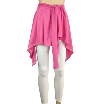 Yoga Skirts Long Straps Tennis Ballet Skirt Women All-match Hip Covering Bottoms Yoga Skirt With Anti-glare Straps