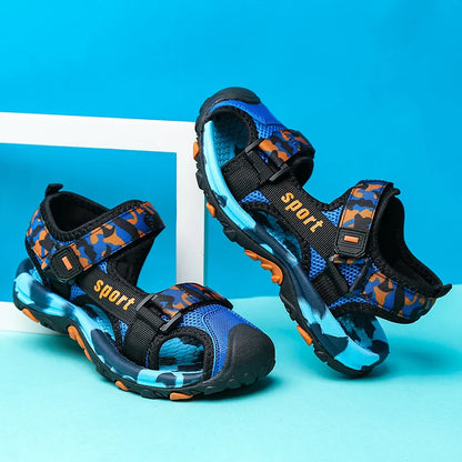 Camouflage Boy Sandals Kids Summer Shoes 2026 New Fashion Beach Outdoor Water Barefoot Shoes Sneaker Casual Sports Sandals