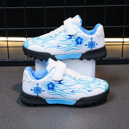 Children Soccer Cleats Fashion Design Breathable Non-slippery Soccer Shoes for Boys and Girls