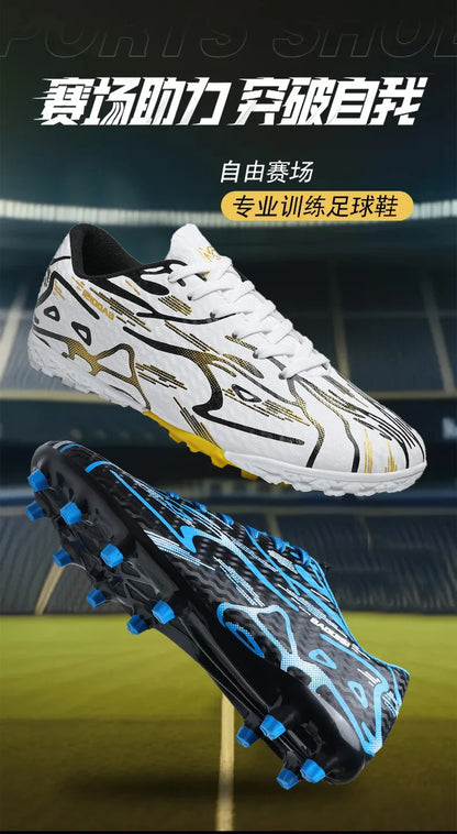 Soccer Shoes Child Football Shoes Outdoor Non-Slip Futsal Shoes Kids Sneakers Boys Low-cut Lightweight Children's Sports Shoes