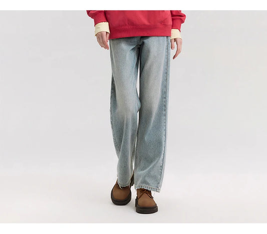 Semir Jeans Women Vintage Long Trousers 2025 New Spring Wide-leg Trousers Comfortable Soft Versatile Trousers