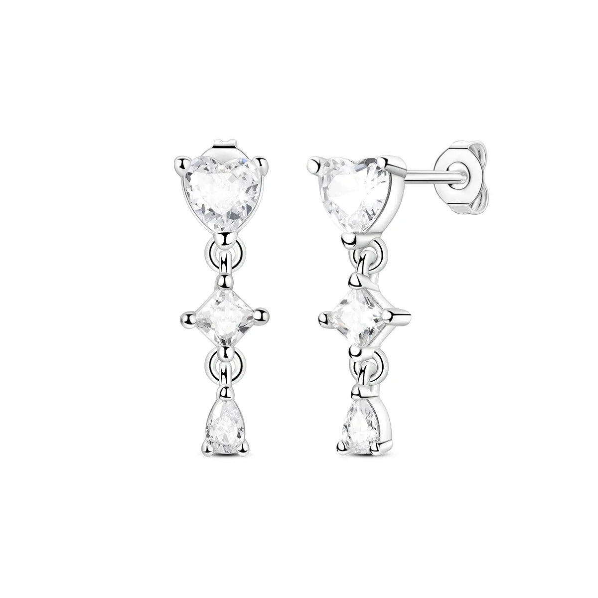 925 Sterling Silver Multi Layer Starry Tassel Drop Earrings Women Earrings Charm Trend Versatile Party Jewelry Gifts