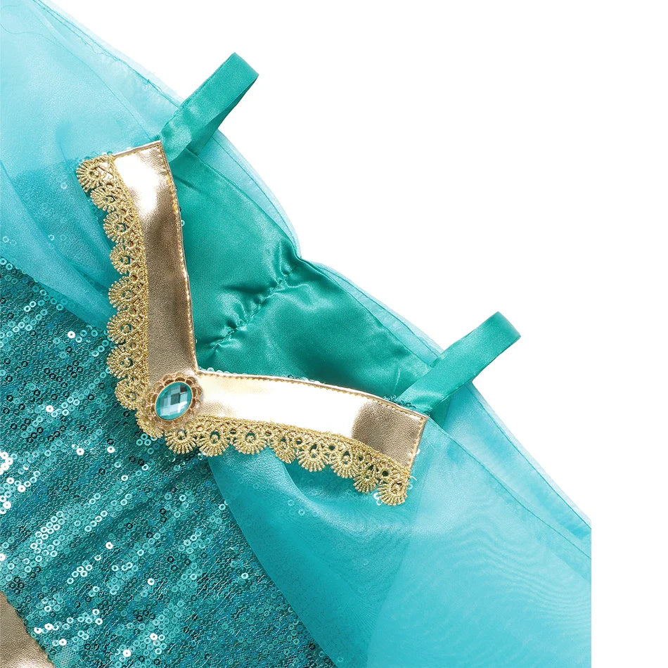 Girls Cosplay Costume Princess Dress Kids Magic Lamp Fancy Birthday Party Dresses Party Clothes 2-12Yrs