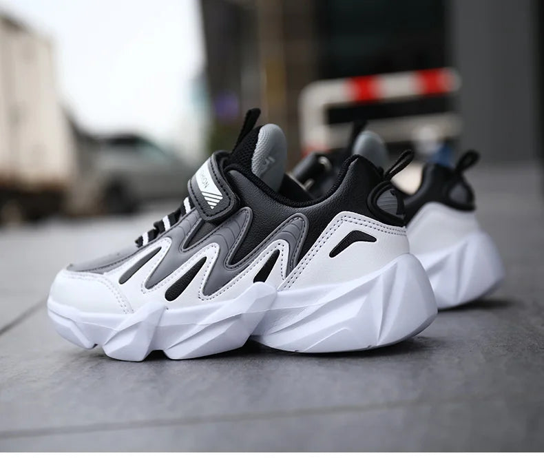 Kids Casual Boys Basketball Shoes Soft Sole Kids Shoes Non-slip Sneakers Shoes Outdoor Student's Children Sport Walking Footwear