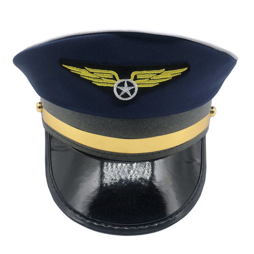 Men Women Baseball Caps Adult Adjustable Captain Costume Admiral Hat Y2K Cosplay Sailor Pilot Hat For Costume Party Performance