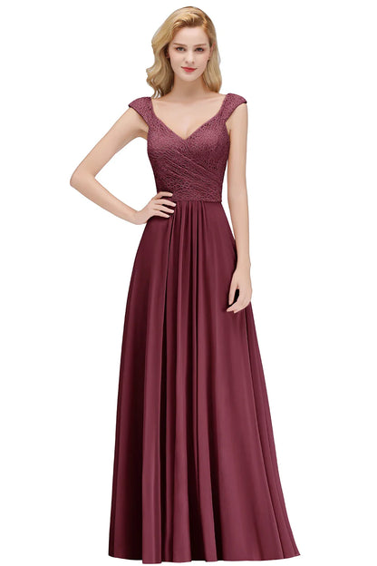 Sexy Sweetheart Neckline  A-line Skirt Bridesmaid Gown Chiffon Boho Wedding Party  Guest Dress Dress Bridal Clothing