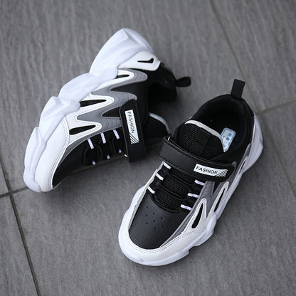 Kids Casual Boys Basketball Shoes Soft Sole Kids Shoes Non-slip Sneakers Shoes Outdoor Student's Children Sport Walking Footwear