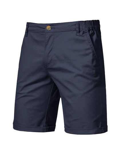 2025 New Mens Casual Suit Shorts Summer Business Casual Knee Pants Classic Khaki American Style Streetwear Golf Shorts Beige
