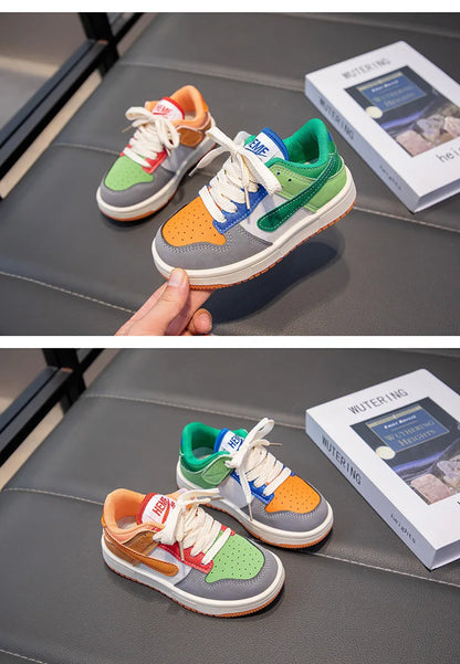 New Children Casual Shoes Four Seasons Kids Single Sneaker Mandarin Ducks Basketball Sports Shoes Boys Girls Sneaker Board Shoes