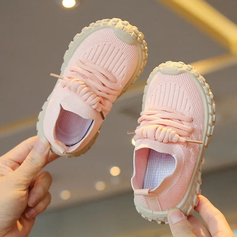 Sport Running Soft Casual Breathable Spring Autumn Baby Boys Girls Bottom Non-Slip Kids Sneakers Children Shoes