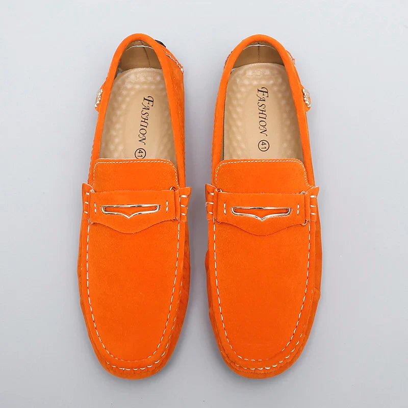 48 Extra Large Size Frosted Couple Style Halloween Gift 2025 Autumn New Beanie Shoes British Style Slip-On Lazy Men's Shoes Driving Lightweight Non-Slip Casual Leather Shoes