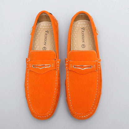 48 Extra Large Size Frosted Couple Style Halloween Gift 2025 Autumn New Beanie Shoes British Style Slip-On Lazy Men's Shoes Driving Lightweight Non-Slip Casual Leather Shoes