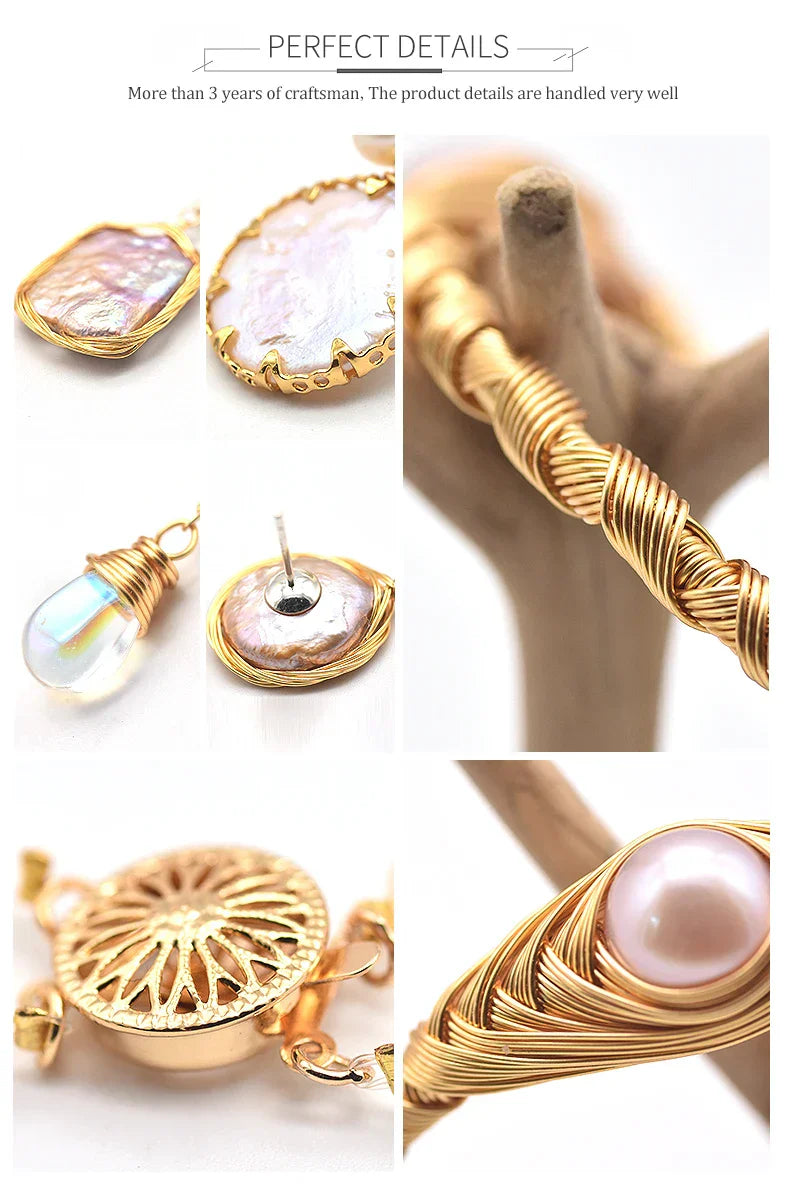 Natural Freshwater Pearl Enamel Resin Flower Earrings Korean Style Women's Luxury Vintage Jewelry Fashion Ladies and Girls Gift