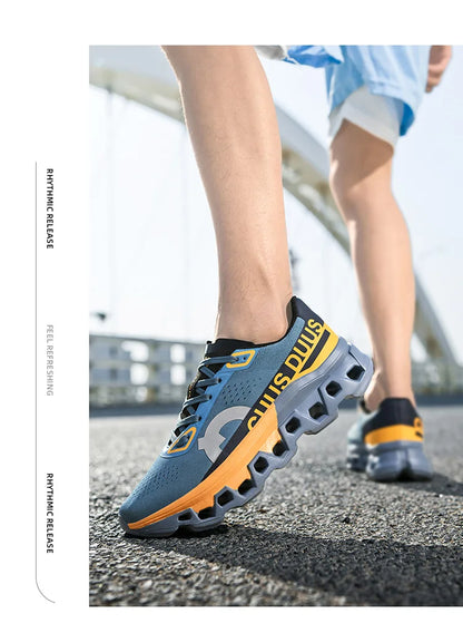 Tênis Masculino com Amortecimento para Corrida Tênis Esportivo Leve Casual Masculino Antiderrapante Tênis Esportivo para Viagens ao Ar Livre Caminhada
