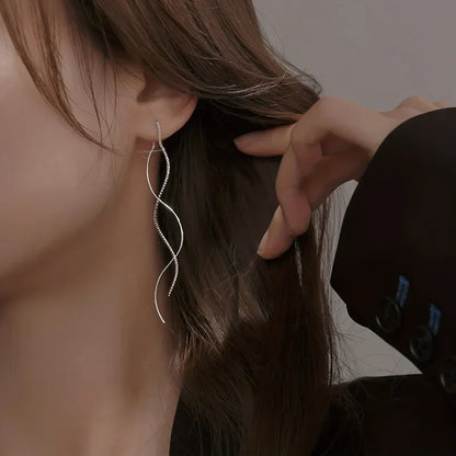 EVISPOL Long Tassel Earlines Fashion Dangle Earrings Before & After The Wave Design Suitable for Christmas Halloween Women Gift