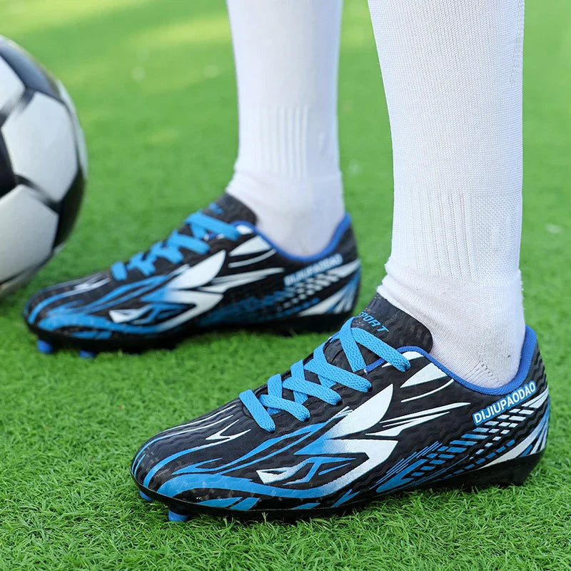 Outdoor Children's Football Shoes Low-cut Kids Soccer Shoes Sports Shoes Comfy Non-Slip Training Shoes For Boys Futsal Sneakers