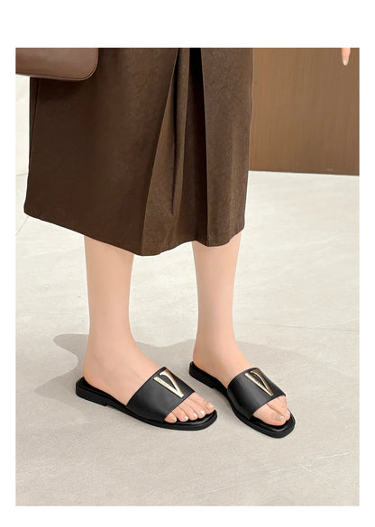 High Quality PU Purses And Sandals Sets Flat Shoes And Bag Set Matching Handbags For Women Slippers Flip Flops Women Shoes