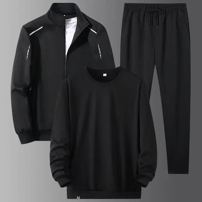 8XL Men's Tracksuits Unisex Jogging Suit Fashion Brand 3 Pieces Set Tracksuit Mens Spring Autumn Fashion Hoodies Sweatpants