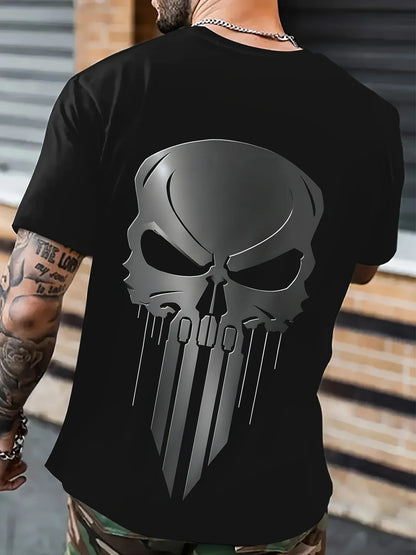 Graphic T-Shirt for Men Skull Tears Design 3D Print Superhero Graphic Tee Comfortable Fit T Shirt