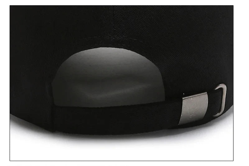 Women's Smiley Face Embroidery Baseball Caps Kpop Black Cotton Adjustable