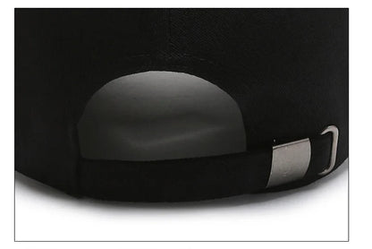 Women's Smiley Face Embroidery Baseball Caps Kpop Black Cotton Adjustable