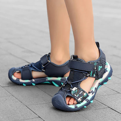 Fashion Kids Sandals Boys Shoes Non-slip Outdoor Breathable Summer Beach Sandails Children's Casual Walking Shoes