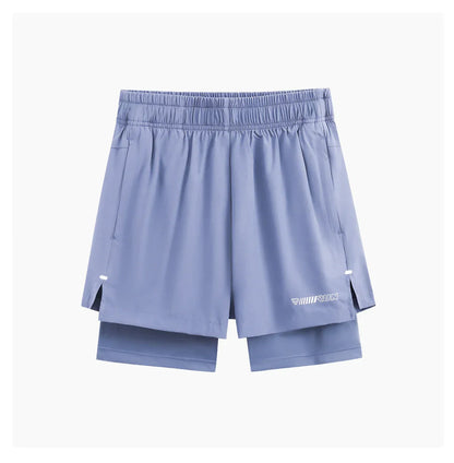 Women Running Shorts High Waist Quick Dry Gym Yoga 2 in 1 Athletic Shorts With Pocket Summer Workout Short Sportswear New