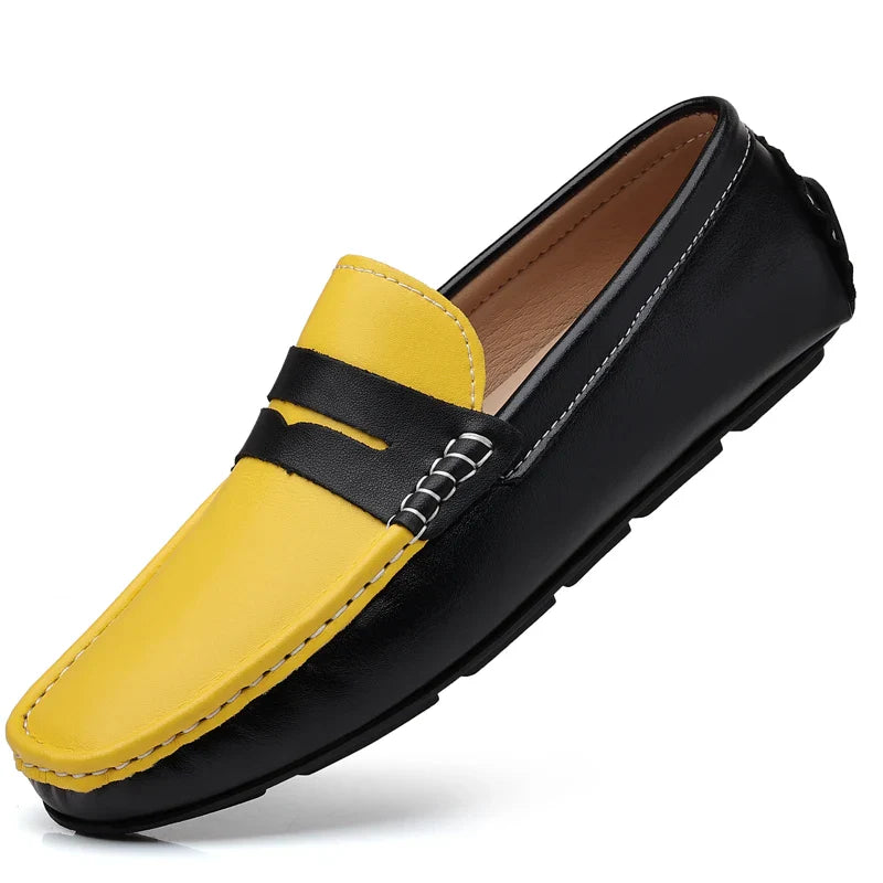 Business Shoes Fashion Casual Shoes Man Luxury Leather Loafers Breathable Slip on Male Boat Shoes Moccasins Driving Shoe