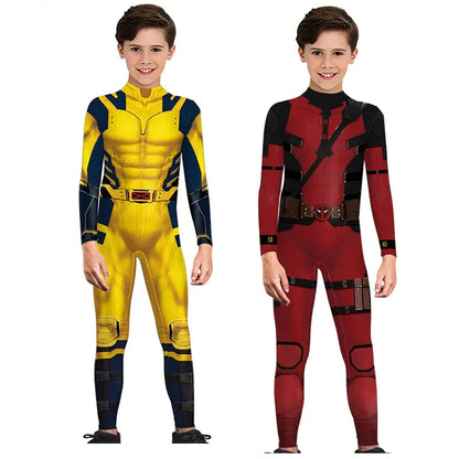 Superhero Cosplay Costume Girls Boys Carnival Party Bodysuit Halloween Jumpsuit Festival Show Zentai Catsuit Disguise Clothes