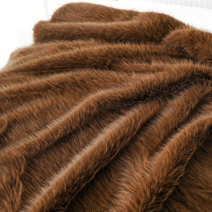 Fluffy Soft Blankets Luxury Fur blanket for Bed Sofa Mink Faux Fur Throw and Blankets Large Warm Blanket for Home Decor