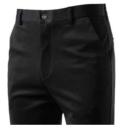 Male Smart Casual Pants Stretchy Men's Lightweight Quick Dry Breathable Slacks Casual Work Dress Pants for Men