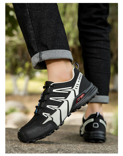 Waterproof Hiking Shoes Men‘s Outdoor Trekking Sneakers Mountain Climbing Camping Trainers Hunting Tactical Boots Bike Shoe Male