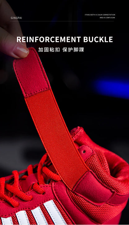 Botas de luta profissional masculinas e femininas 5 cores Sapatilhas de boxe Casal Antiderrapante Tênis Botas de luta masculinas respiráveis