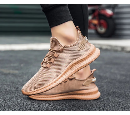 Summer Mesh Men Shoes Breathable Mens Sneakers Trendy Lightweight Walking Big Size Man Tenis Shoes