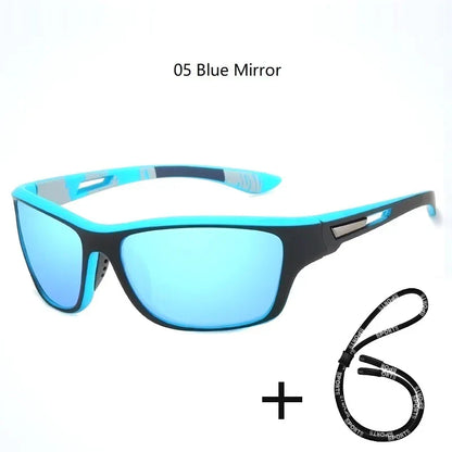 Men's Polarized Fishing Sunglasses With Glasses Chain For Men Women Driving Hiking Sun Glasses Fishing Eyewear