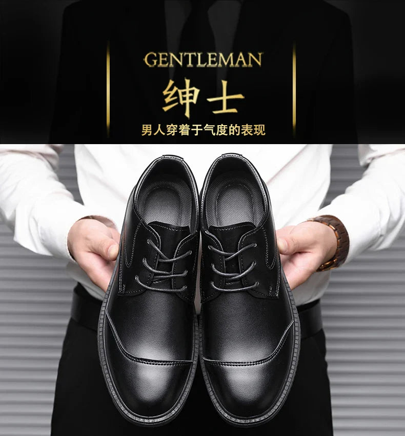 High Quality Italian Luxury Brand Lace-Up Non-slip Men Driving Shoes Leather Men Casual Shoes Breathable formal Mens Dress Shoes
