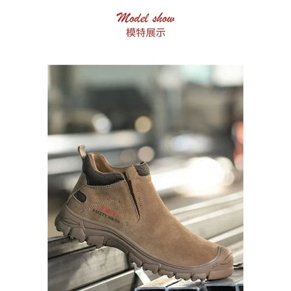 New Insulation 6KV Safety Shoes Men-Anti-Smash,Anti-Pierce Scald-Proof Welding Boots, Indestructible Work Boots for Men, Durable