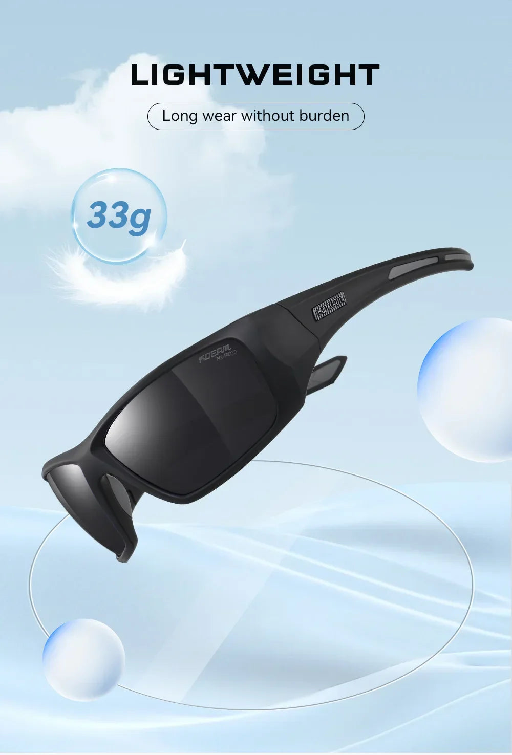 Outdoor Sports Polarized Sunglasses Men's Fishing TR90 Frame UV Protection Lens Shield Sun Glasses Women Eyewear with Box