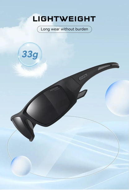 Outdoor Sports Polarized Sunglasses Men's Fishing TR90 Frame UV Protection Lens Shield Sun Glasses Women Eyewear with Box