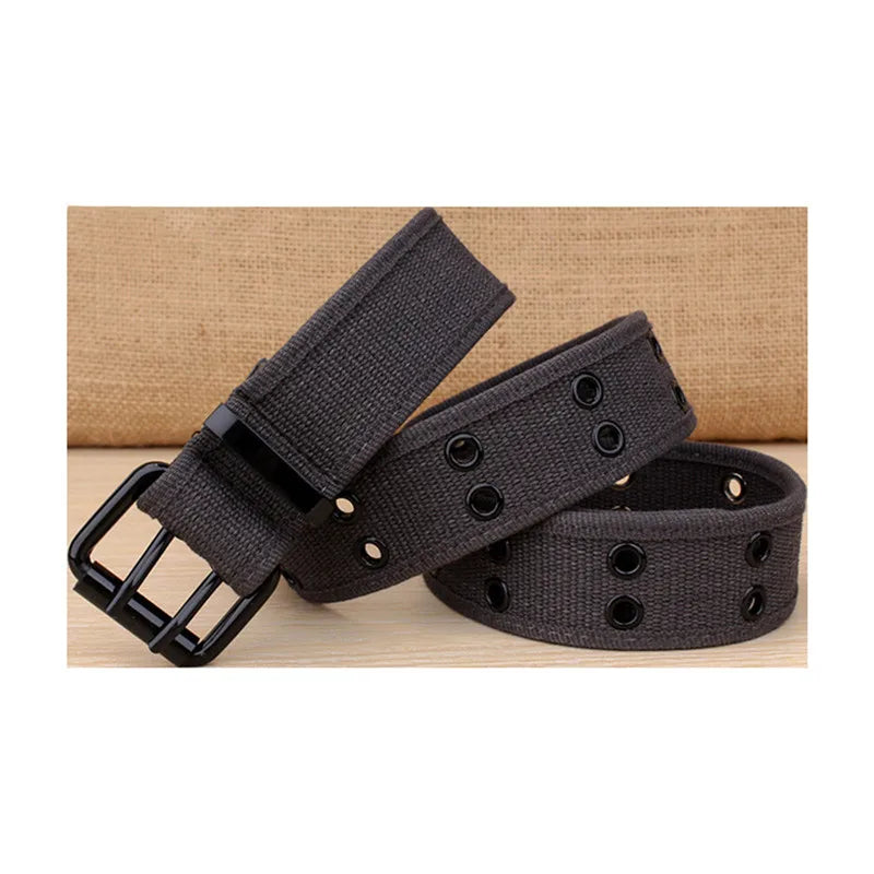 Men Belts Canvas Nylon Webbing Belt Fashion Casual Designer Unisex Belts High Quality Sports Military Strap Cargo Pants Belt