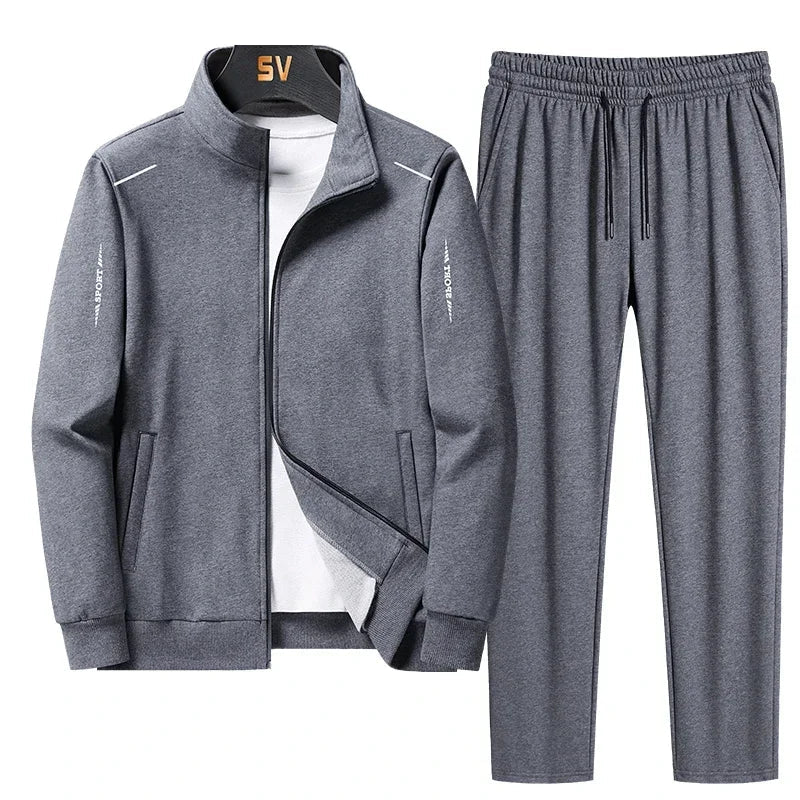 Men's Tracksuit Suit New Arrive Tracksuit Mens Casual Solid Solor Sweatpant Set Unisex Jogging Suit MEN Plus Size 6XL 7XL 8XL